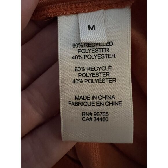 Rebecca Taylor rust orange v-neck pleated sleeves blouse M boho flowy office - Picture 5 of 10